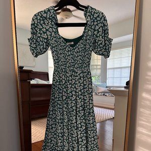 Abercrombie Midi Smocked Dress